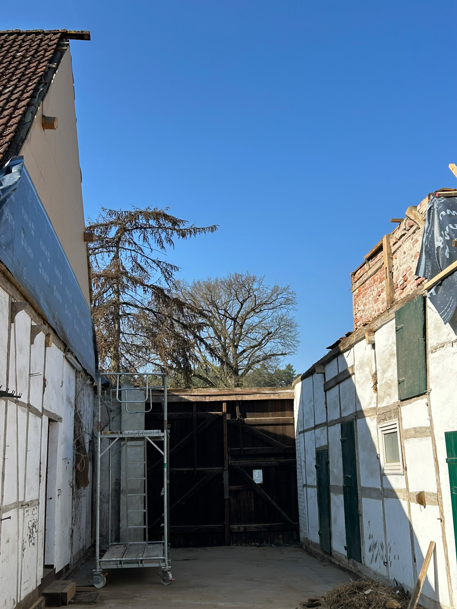Dachstuhlabriss